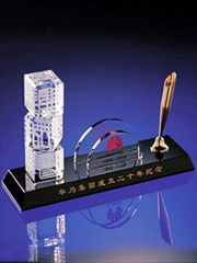 北京水晶紀念品廠 北京水晶辦公用品廠 北京水晶工藝品廠產品大圖 北京宏鑫財水晶工藝品廠